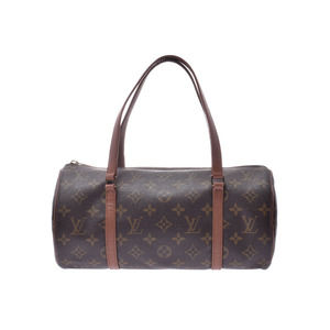 Louis Vuitton Handbag L Monogram Brown Leather Papillon